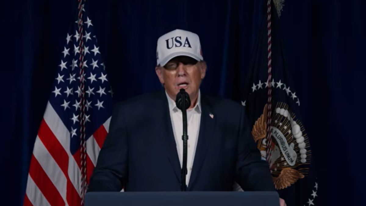 Donald Trump fot. kadr z YouTube @The White House