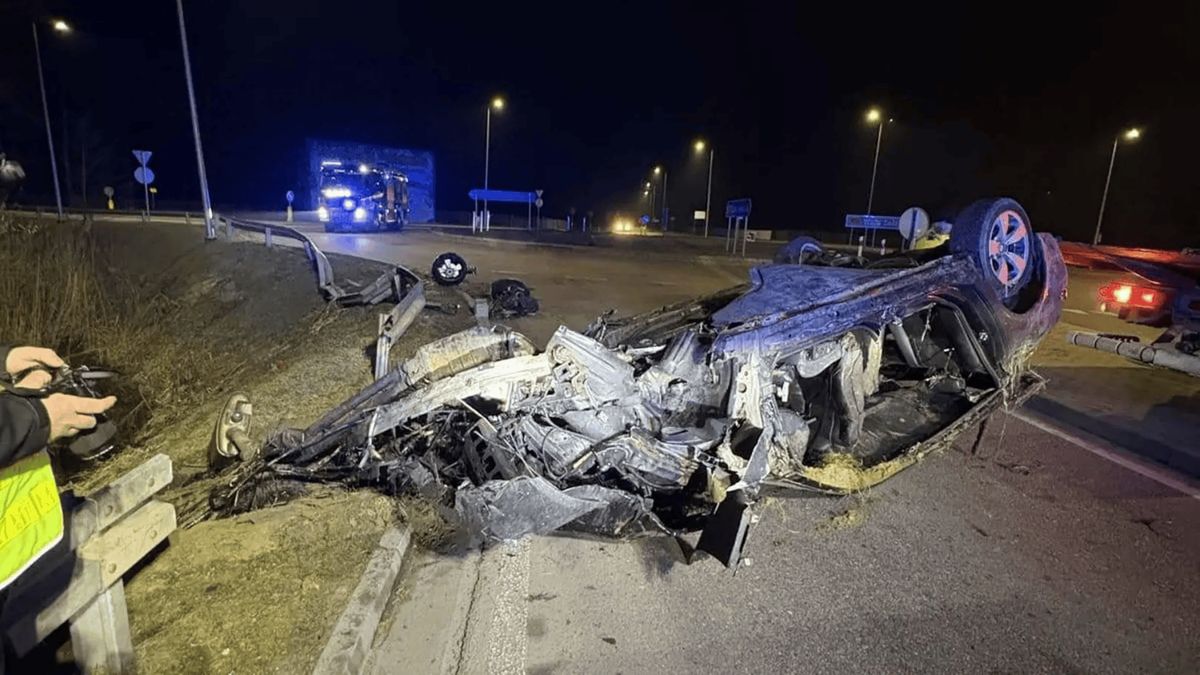 Wypadek w Raju, fot. Policja Lipsko