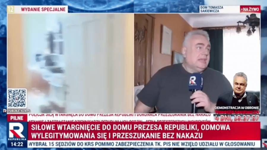 Protest, Fot. Telewizja Republika/YouTube