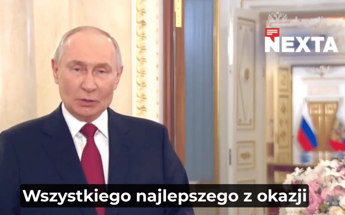 Putin składał życzenia na Dzień Kobiet. To nagranie miało nigdy nie ujrzeć światła dziennego
